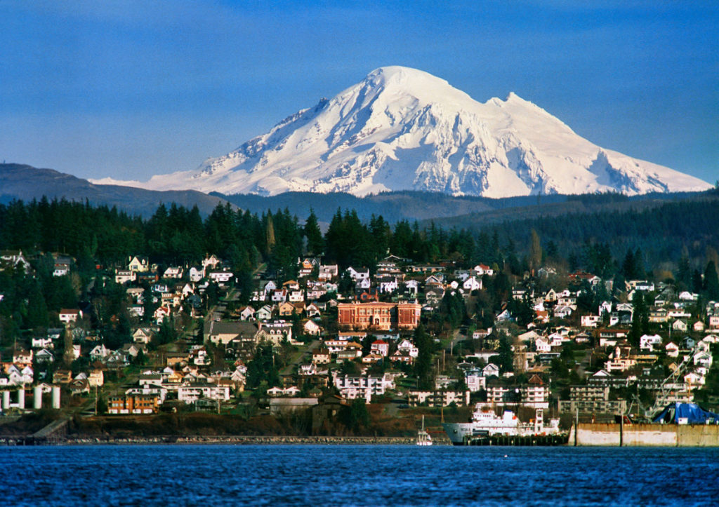 Mt. Baker, Bellingham Bay, Fairhaven, Washington State